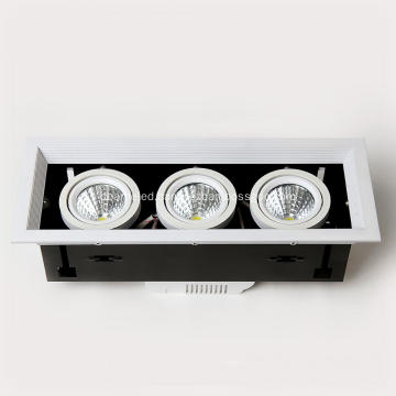 24W LED Grille light 1500lm~1800lm DearHe branded or OEM  RA>80 AC90-260V COB LED Hole 330*125mm